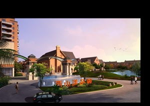 cad鐵大門(mén)園林景觀設(shè)計(jì)完整方案項(xiàng)目資料及效果圖素材下載